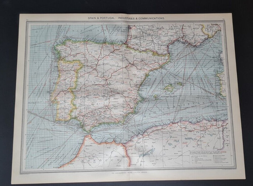 Mappa antica spagna - antica,