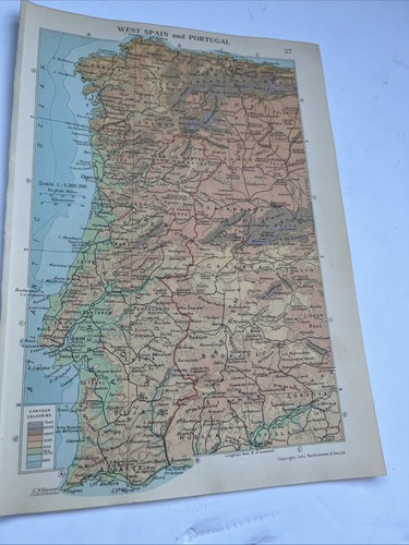 1950 mappa della spagna - 1950:,