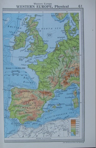 1954 mappa europa - ~,