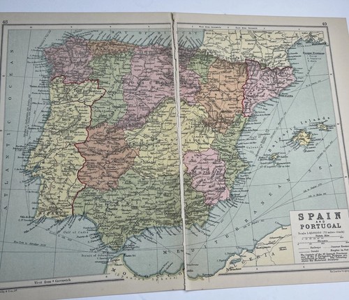 1930 mappa spagna e - di,