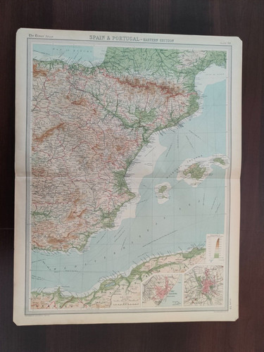 Mappa vintage atlante dei - mappa,