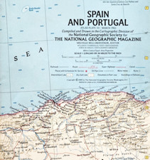 1965 Spagna e Portogallo Mappa