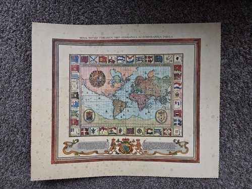 Mappa del mondo del 1600