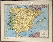 SPAGNA E PORTOGALLO CARTINA