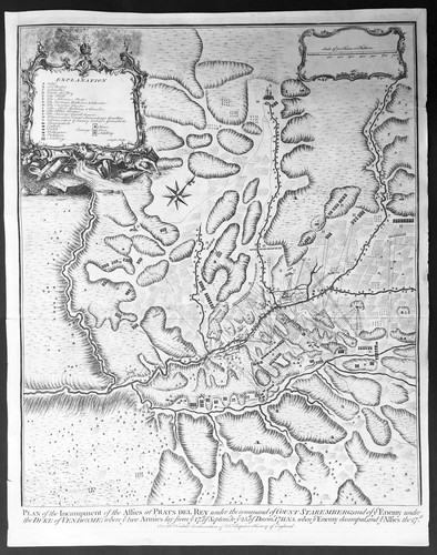 1745 tindal antica mappa della - 1745,