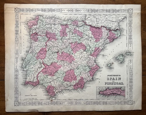 Mappa antica spagna - antica,