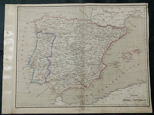 Cartina geografica del 1860/65