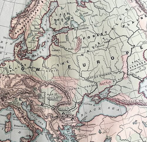 1879 mappa europa spagna - mappa,