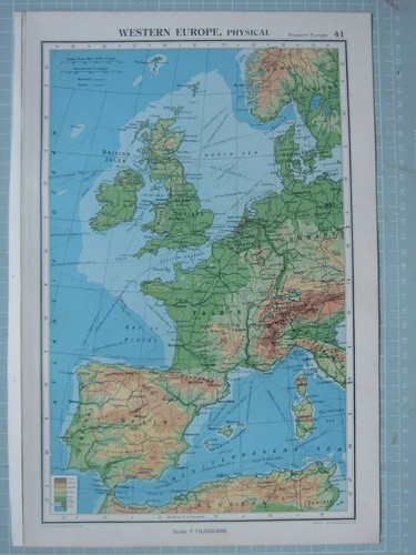 1943 mappa europa - europa, occidentale