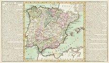 Mappa antica "De L'Espagne