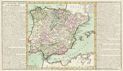 Mappa antica l espagne - "de, l'espagne